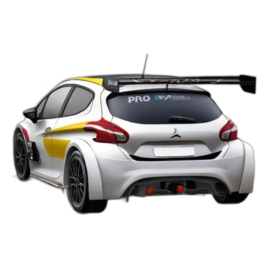 hiperrealist peugeot 208 T16 Pikes Peak sticker