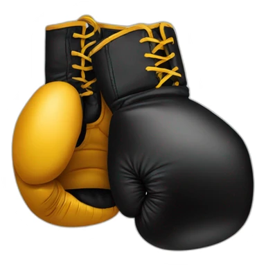 black boxing gloves  sticker