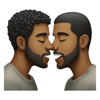 Two drakes kissing  sticker