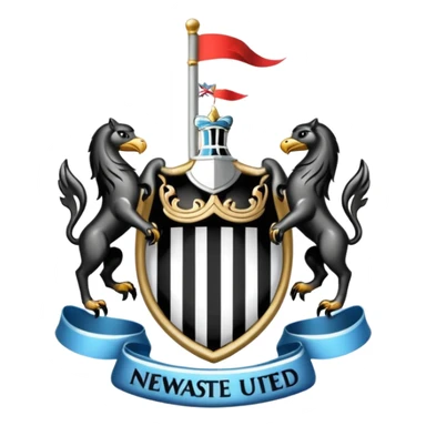 Newcastle United logo sticker