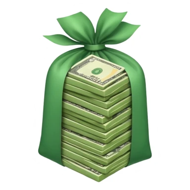 a bundle of money sticker
