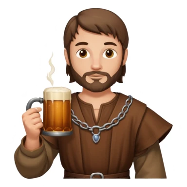 Medieval Man in a tavern sticker