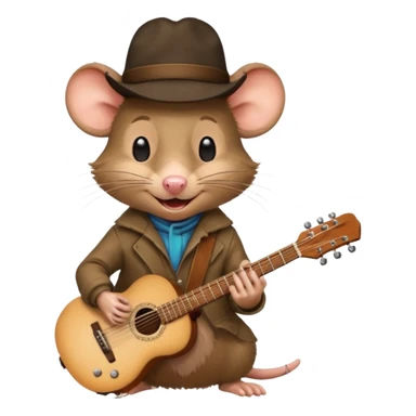 rat guitarist sticker