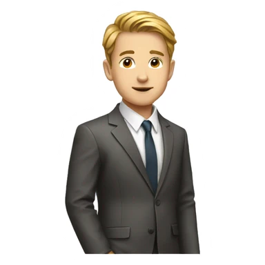 crypto investor boy sticker