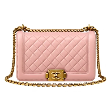 light pink chanel le boy bag sticker