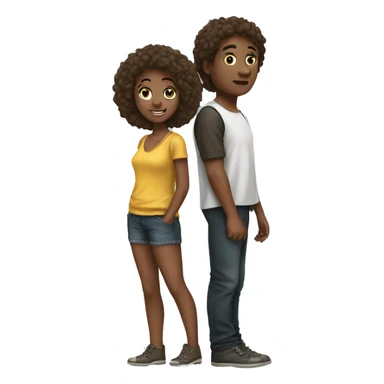 Giant Girl Pick Up mini boy sticker