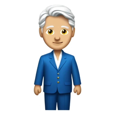 Bill Clinton wearing a blue dress sticker