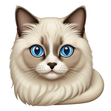 seal point ragdoll cat sticker