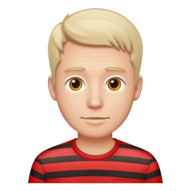 Men with red Striped Shirts sticker