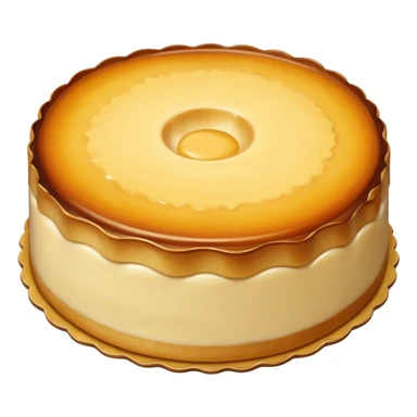 round scalloped flan sticker