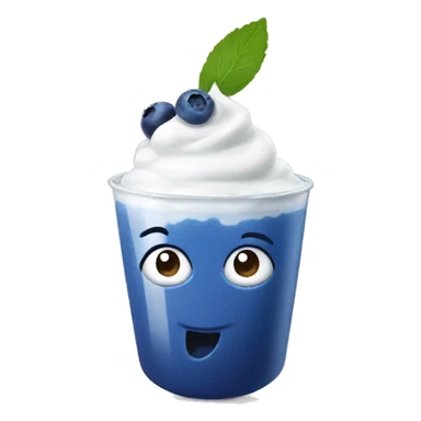 Blueberry in yogurt  sticker