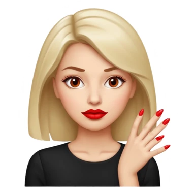 Make a combo of 🤨💅👄 sticker