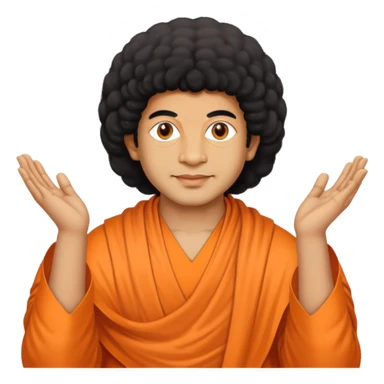 Sathya Sai baba performing social service sticker