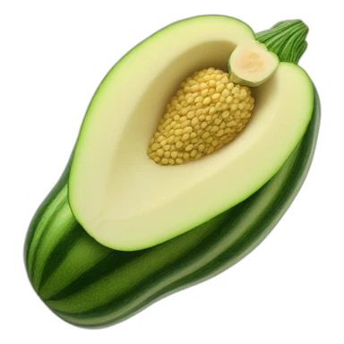 Pfirsich küsst Zucchini intensiv  sticker
