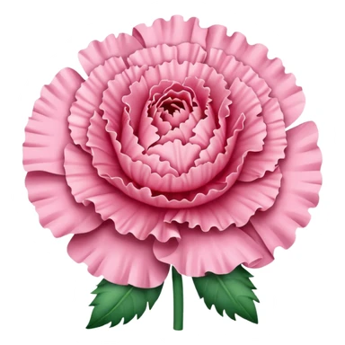 Pink carnation emojis sticker