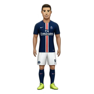 Cristiano ronaldo avec un maillot du psg sticker