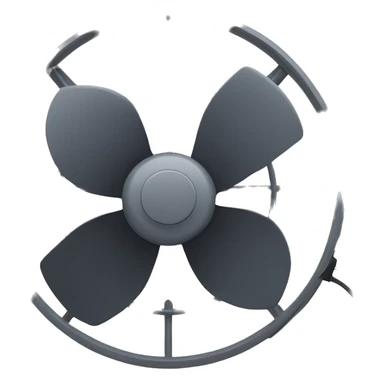 Electric fan sticker