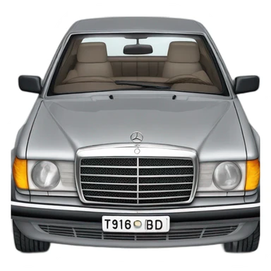 trip with old grey mercedes benz 1996 300d turbo sticker