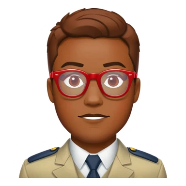 sam wilson, red glasses from  from civil war sticker