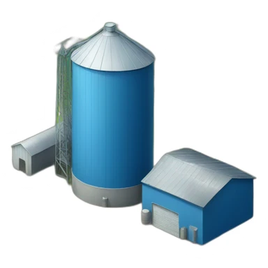 blue silo sticker