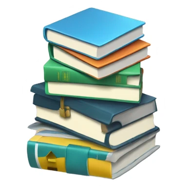 Resource Emoji 
Usage: To refer to shared resources or reference materials.
Design Idea: A stack of books with a box of pins. sticker