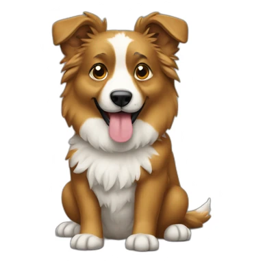 Berger australien avec un téléphone  sticker