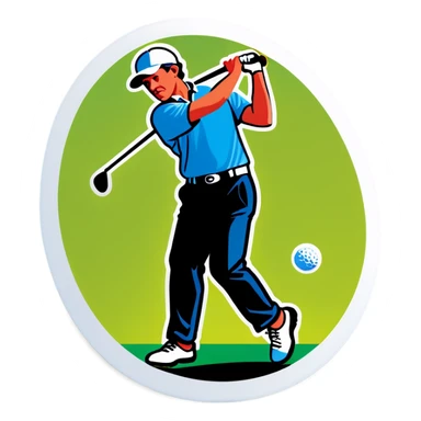Golf sticker