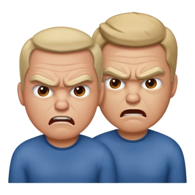 two men arguing sticker