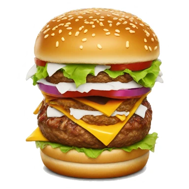 burger with kfc sticker