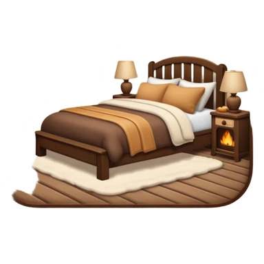 Brown winter aesthetic decor sticker