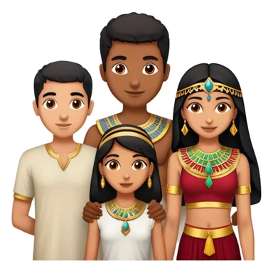 5 bestfriends, 1 Egyptian man, 1 indian girl 1 persian girl 1 moroccan boy 1 black boy sticker