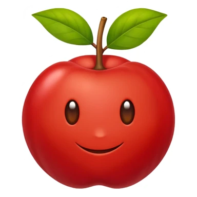 Eu quero um emoji de acerola normal, como todos os outros emojis de fruta sticker