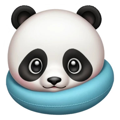 baby panda rolling  sticker
