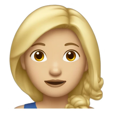 Vietnamese women with blonde hair sticker