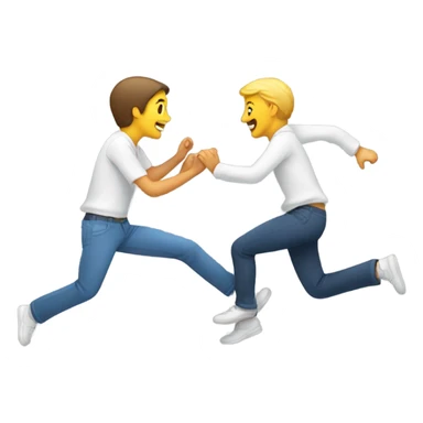 Giving an encouraging kick in the fanny sticker