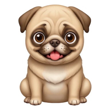 Pug apaixonado sticker