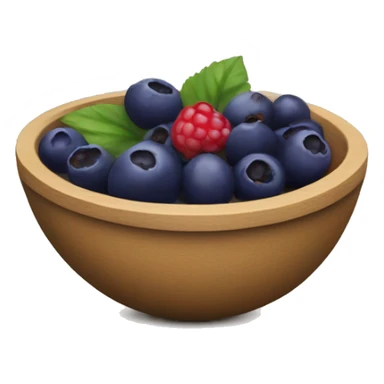 açaí bowl with berries  sticker