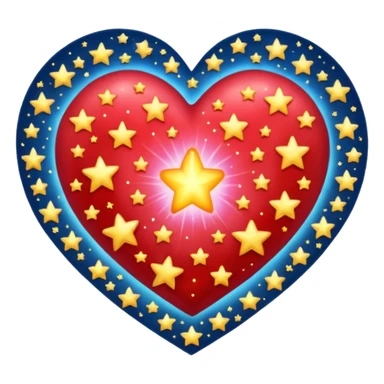 Love and stars sticker