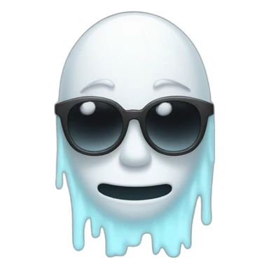 ghost with spects sticker