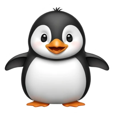 laughing penguin sticker