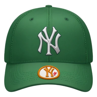 new york Yankee green cap sticker