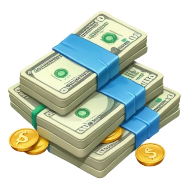 Money in rubles sticker