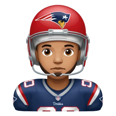 Drake Lee Maye in patriots uniform sticker