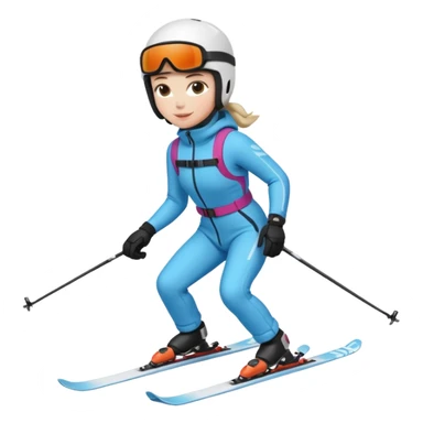 A person is skiing on the snow
person sticker