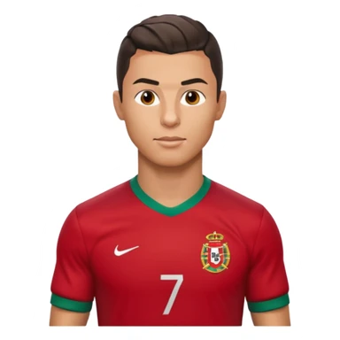 Cristiano Ronaldo soccer player with Portugal jersey sticker