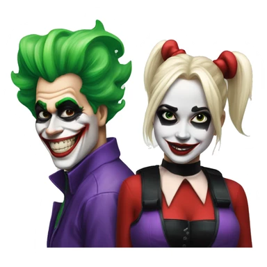 Joker and Harley quinn sticker