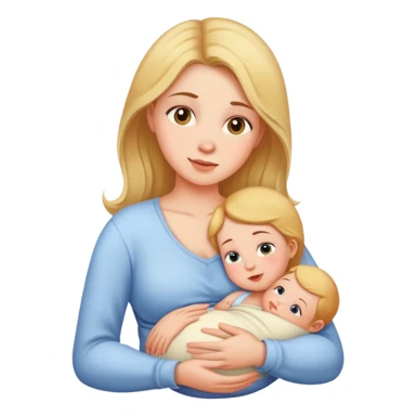 Breast feeding girl sticker