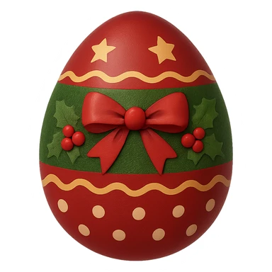 Christmas egg, remove background sticker