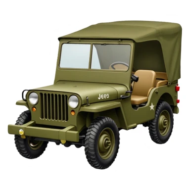 Ww2 is army Willis jeep sticker