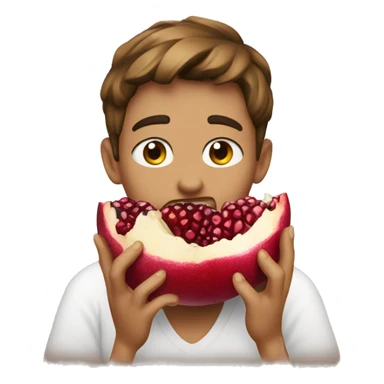 🐇 eating pomegranate sticker